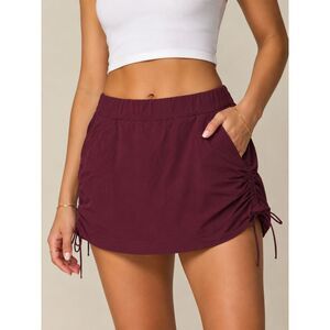 Columbia Omni-Shield Skort Plus Size 2X Burgundy Active Outdoor Skirt Shorts
